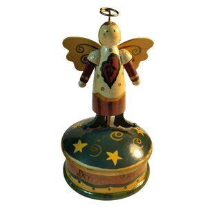 Midwest Of Cannon Falls Angel Trinket Box Wooden Figurine